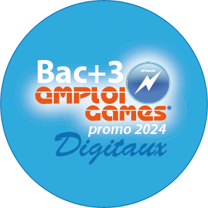 Bac 3 Digitaux Emploigames Promo2024 Logo Rond